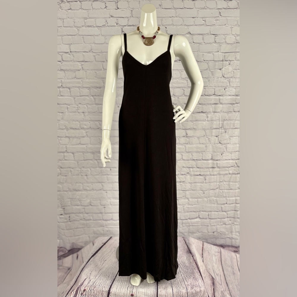 Brand New Black V-Neck Maxi With Pockets & VARIOUS - Picture 3 of 12